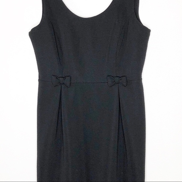 Lauren Conrad Textured Scoop Neck Pleated Dress Black 12 - Picture 6 of 12